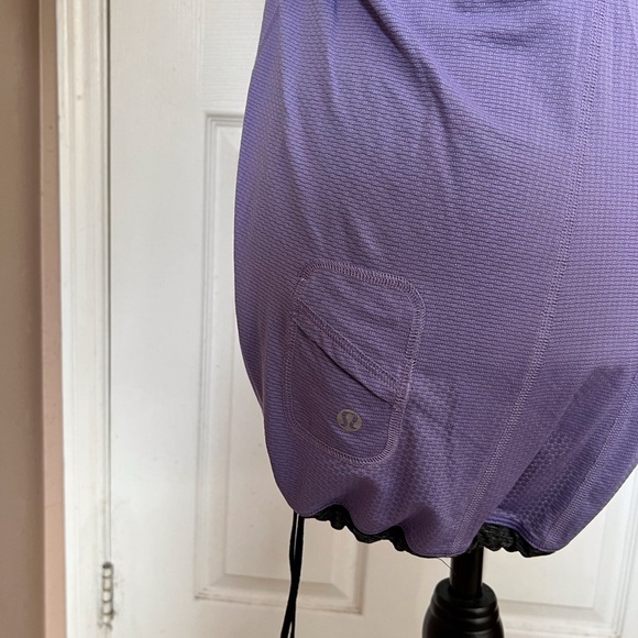 EUC Lululemon Willpower Drawstring Short Sleeve Tech Tee in Grape - 8 - Picture 4 of 13